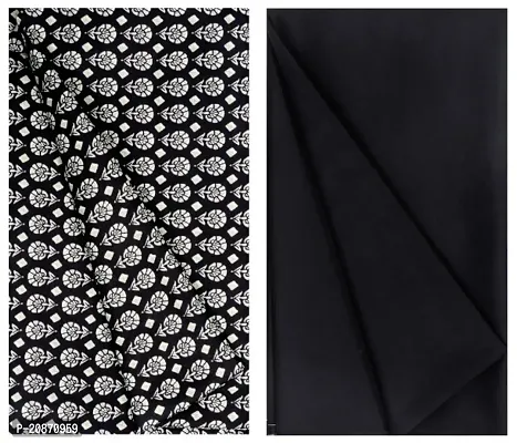 Men Sanganeri Print Shirt And Trouser Fabric Combo Set Pack Of 2( 1 Pant And 1 Shirt Piece Combo)-thumb0