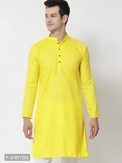 Classic Cotton Solid Kurta for Men