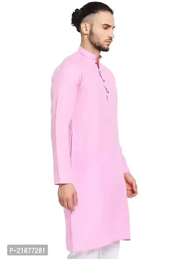 Classic Cotton Solid Kurta for Men-thumb2