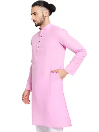 Classic Cotton Solid Kurta for Men-thumb2