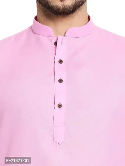 Classic Cotton Solid Kurta for Men-thumb4