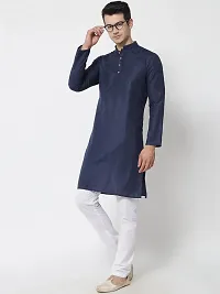 Classic Cotton Solid Kurta for Men-thumb2