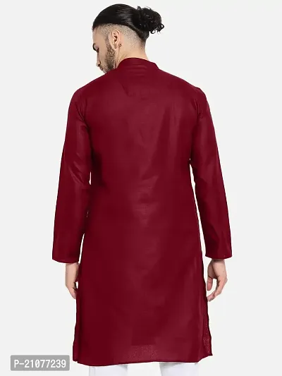 Classic Cotton Solid Kurta for Men-thumb3