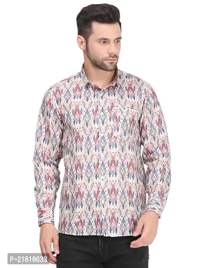 Men Sanganeri Cotton Printed shirt