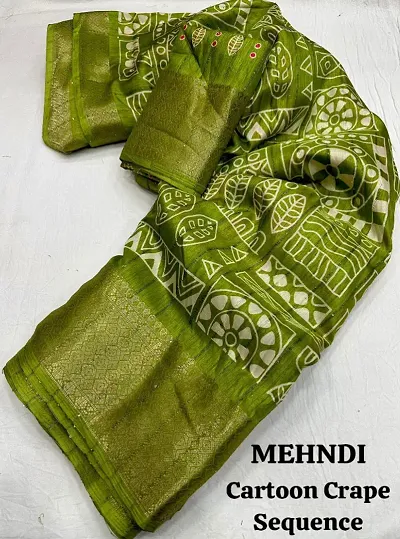 New In Cotton Saree with Blouse piece 