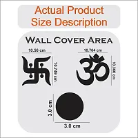 4202 Om 2 Swastik 80 Dot Silver wall   acrylic stickers  wall  stickers  for wall   stickers.161 Pieces of 84-thumb1