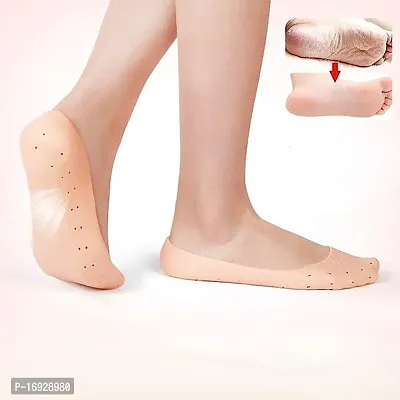 Anti Crack Full Length Silicone Foot Protector Moisturizing Socks for Foot-Care and Heel Cracks,socks for cracked feet,heel pad for heel pain-thumb4