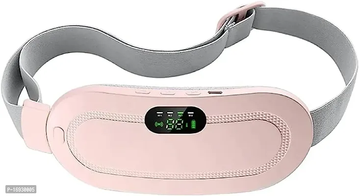 Portable Cordless Heating Pad, Electric Waist Belt Device, Fast Heating Pad with 3 Heat Levels and 3 Massage Modes, Back or Belly Heating Pad for Women and Girl-thumb0