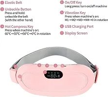 Portable Cordless Heating Pad, Electric Waist Belt Device, Fast Heating Pad with 3 Heat Levels and 3 Massage Modes, Back or Belly Heating Pad for Women and Girl-thumb1