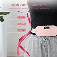 Portable Cordless Heating Pad, Electric Waist Belt Device, Fast Heating Pad with 3 Heat Levels and 3 Massage Modes, Back or Belly Heating Pad for Women and Girl-thumb2