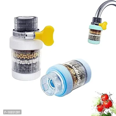 MULTY COLOUR Kitchen  Bathroom Shower-Mount Filters Heavy Metal Hard Water Activated Carbon Purifier Kitchen Filtration Tap-thumb0