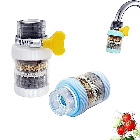 MULTY COLOUR Kitchen  Bathroom Shower-Mount Filters Heavy Metal Hard Water Activated Carbon Purifier Kitchen Filtration Tap