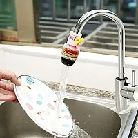 multicolor 360 Degree Flexible Rotating 2 Modes Water Saving Faucet Shower (1 Piece, multicolor)-thumb3