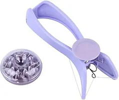 Silique Eyebrow Face And Body Hair Threading and Removal System Tweezers Kit Purple Color-thumb2