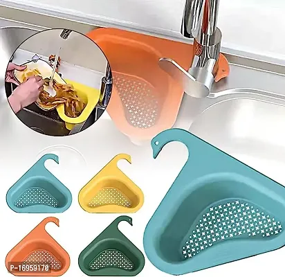 multicolor Swan Drain Basket Sink,Kitchen Multi-Function Triangular Swan Shape Sink Basket-thumb3