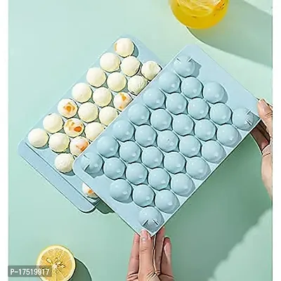 Round Ice Cube Tray Ball Maker Mold for Freezer Mini Circle Making 33PCS Sphere Chilling Cocktail Whiskey Plastic Reusable Flexible Trays Molds Cocktails Keep Drinks (1)-thumb4