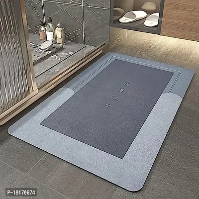 Square Shape Non Slip Home Bath mat, Kitchen Bathroom Door mat, Washable Super Soft Floor Carpet, Entrance Door mat-thumb2