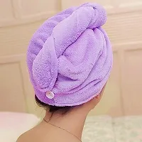 Cotton Quick Absorbent Hair Drying Magic Hair Towel Wrap for Women-thumb1