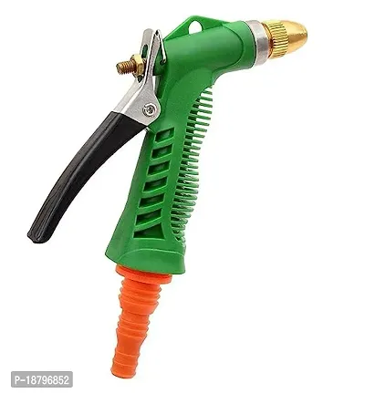High Pressure Water Spray Gun for Car/Bike/Plants | Multi Functional Water Spray Nozzle for Gardening | Spray Gun with Handle| Water Spray Gun for Car Wash - Gardening Washing (Green) pack of 1-thumb0