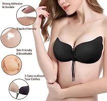 Women's Silicone Padded Wire Free Push Up Bra random color pack of 1-thumb3