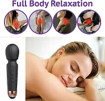 Cordless Rechargeable Battery Powered Personal Body Wand Massager Machine for Full body with 20 Vibration Modes with 8 Speeds  Water Resistant Women  Men, Multicolor (Pack of 1)-thumb2