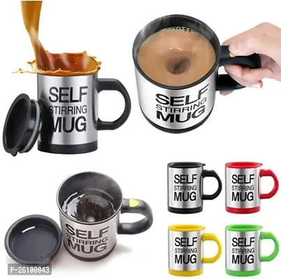 Self Stirring Coffee Mug | Automatic Cup for Stirring Coffee | Best for Birthday Gift | Stainless Steel Mug for Home  Office