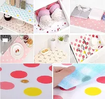 Anti Slip PVC Waterproof Place Mat for Kitchen Cupboard Liners, Refrigerator, Table 30X300 cm, Multicolour (1 Roll)-thumb4