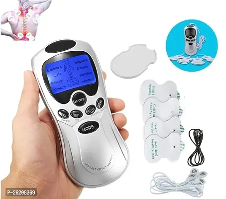 Digital Therapy Machine Electronic Pulse Massager Muscle Stimulator Tens, 8 Modes with 8 pads Massager-thumb0
