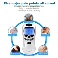 Digital Therapy Machine Electronic Pulse Massager Muscle Stimulator Tens, 8 Modes with 8 pads Massager-thumb1
