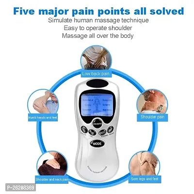 Digital Therapy Machine Electronic Pulse Massager Muscle Stimulator Tens, 8 Modes with 8 pads Massager-thumb2