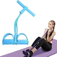 Pull Reducer Training Bands 4 Tubes Body Trimmer Pedal Exerciser Yoga Crossfit Exercise, Arm Exercise, Tummy Body Building Training Men and Womens (Pull Reducer)-thumb3