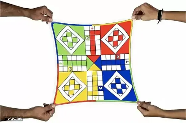 2 in 1 Ludo Chess Mat Games Mini Size 1 X 1 Feet Anti-Skid Reversible Foldable Party  Fun Games Board Game-thumb5
