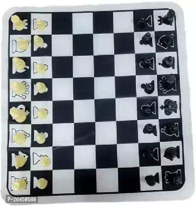 2 in 1 Ludo Chess Mat Games Mini Size 1 X 1 Feet Anti-Skid Reversible Foldable Party  Fun Games Board Game-thumb2