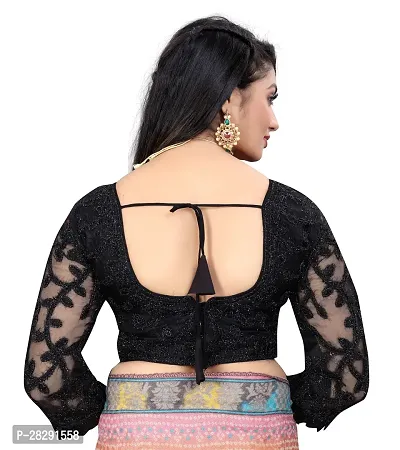 Classic Net Stitched Blouse for Women-thumb3