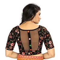 Classic Satin Stitched Blouse for Women-thumb2