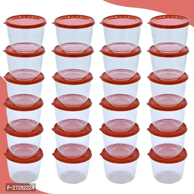 Plastic Utility Container - 350 ml  Pack of 24, Red