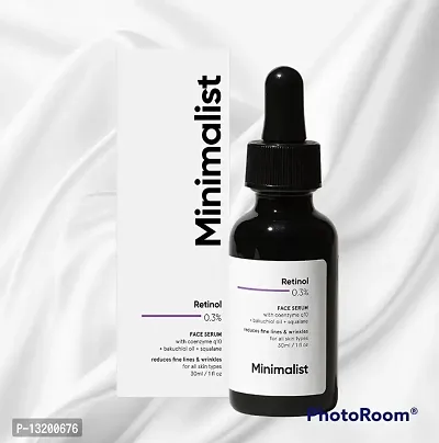 Minimalist 0.3% Retinol Face Serum For Anti Aging For Beginners | Night Face Serum With Retinol  Q10 To Reduce Fine Lines  Wrinkles | For Women  Men | Beginner Friendly Retinol Formula | 30 ml-thumb0