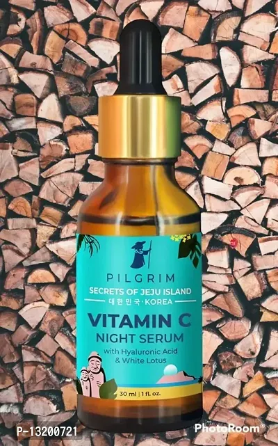 PILGRIM Korean 5% Vitamin C Face Serum (Oil Based) for glowing skin with Hyaluronic acid | Vitamin c serum for radiant skin | Women  Men | Korean Skin Care | Vegan  Cruelty-free | 30ml
