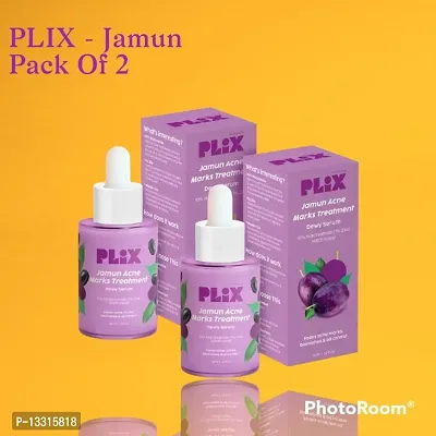 PLIX - THE PLANT FIX 10% Niacinamide Jamun Face Serum, 30ml (Pack Of 2) For Acne Marks, Blemishes,  Oil Control With 1% Zinc  Witch Hazel Or Skeen Clarifying Serum For Unisex With Acne-Prone Skin