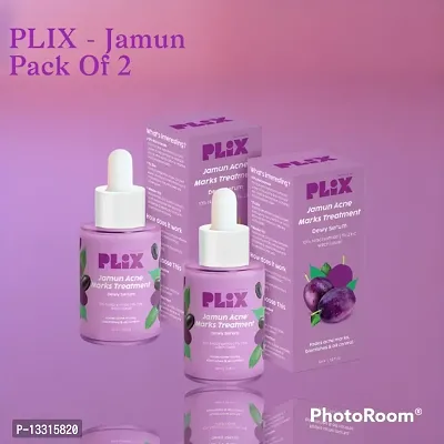 PLIX - THE PLANT FIX 10% Niacinamide Jamun Face Serum, 30ml (Pack Of 2) For Acne Marks And Blemishes,  Oil Control With 1% Zinc  Witch Hazel, Skin Clarifying Sirum For Unisex With Acne-Prone Skin