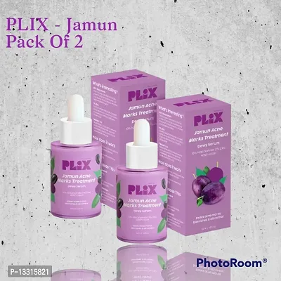 PLIX - THE PLANT FIX 10% Ninamide Jamun Face Serum, 30ml (Pack Of 2) For Acne Marks Or Blemishes,  Oil Control With 1% Zinc  Witch Hazel, Skin Clarifying Serum For Unisex With Acne-Prone Skin