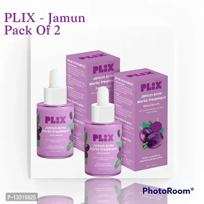 PLIX - THE PLANT FIX 10% Niacinamide Jamun Face Sirum, 30ml (Pack Of 2) For Acne Marks, Blemishes,  Oil Control With 1% Zinc  Witch Hazel, Skin Clarifying Serum For Unisex With Acne-Prone Skin