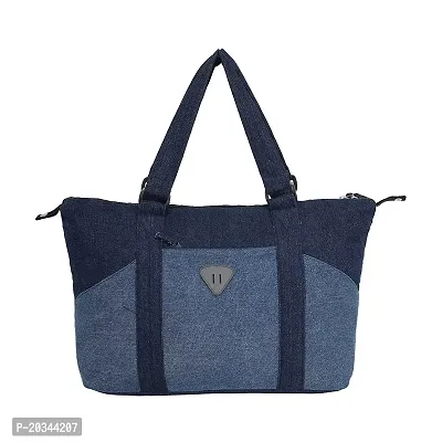 The Purani Jeans Stylish Denim Tote Bag for Women | Zipper Tote Bags | Shoulder Bag with Inner Zipper of Denim Blue colour