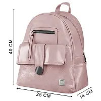 Mounthood PU Leather Stylish and Trending Women Backpack for College Office Travel Bag Girls Handbag-thumb4