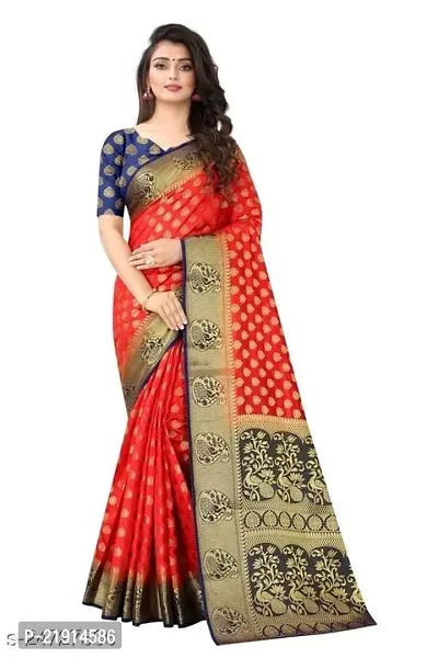 Stylish Art Silk Saree with Blouse piece For Women