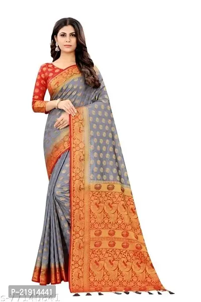 Stylish Art Silk Saree with Blouse piece For Women