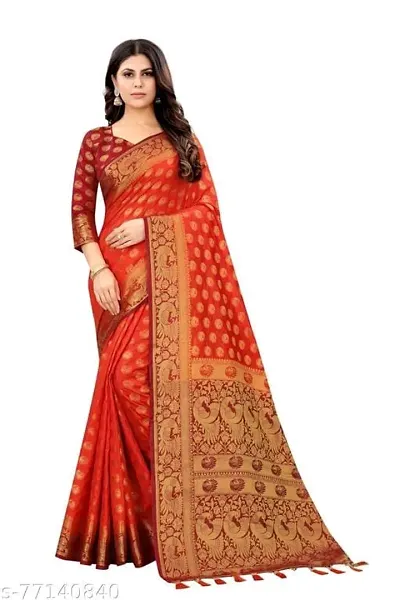 Hot Selling Art Silk Saree with Blouse piece 