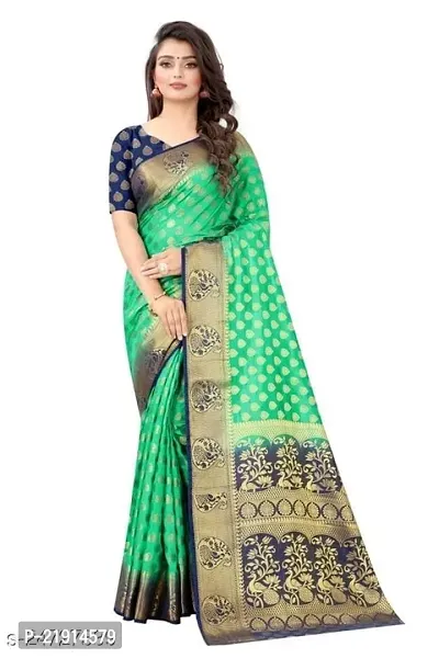 Stylish Art Silk Saree with Blouse piece For Women