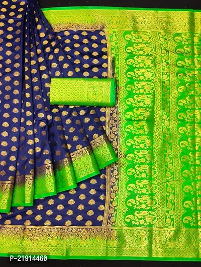 Stylish Art Silk Saree with Blouse piece For Women-thumb0