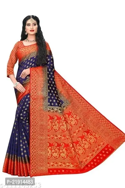 Stylish Art Silk Saree with Blouse piece For Women